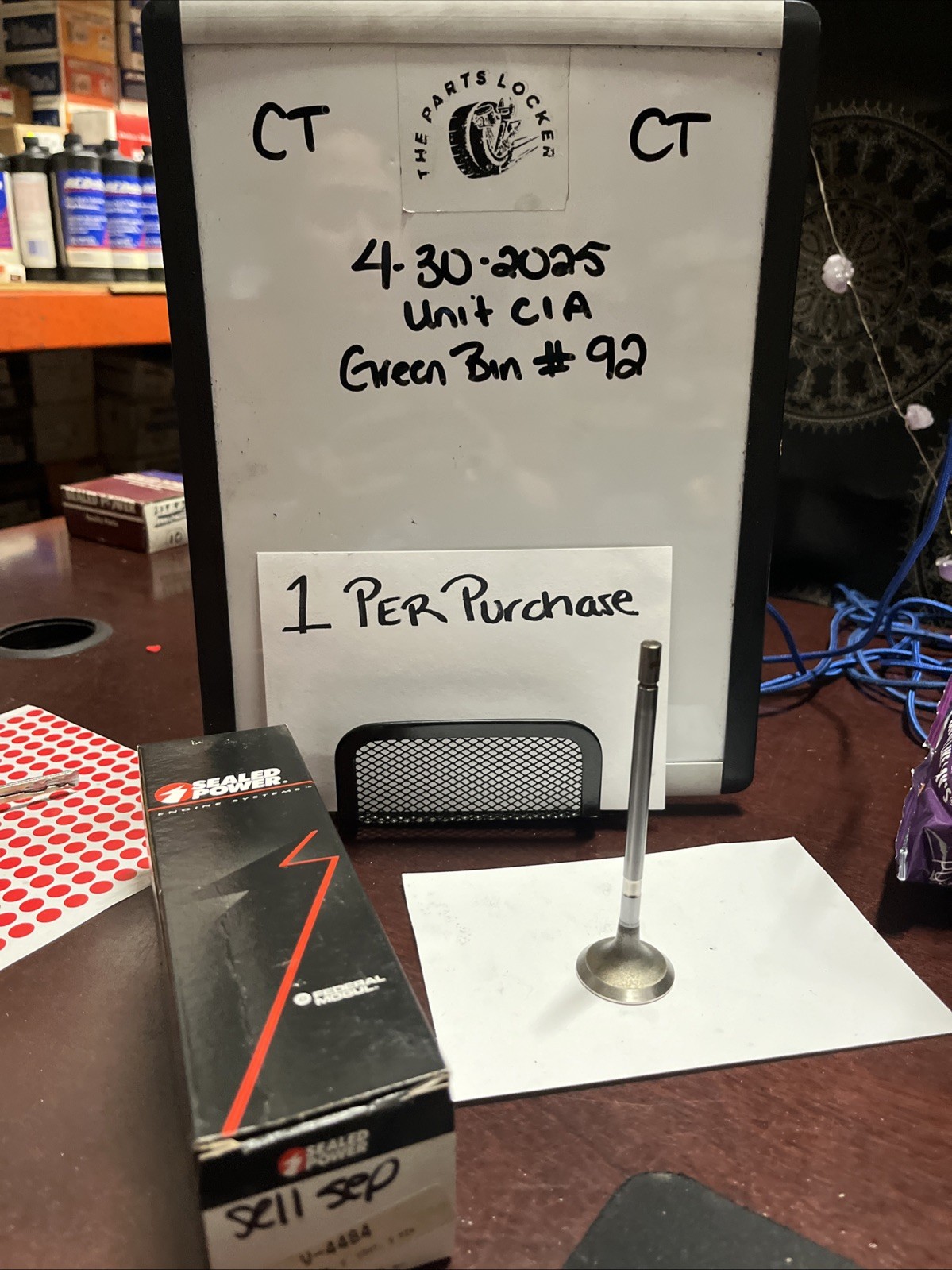 Exhaust Valve Sealed Power V4484 1 Per Purchase