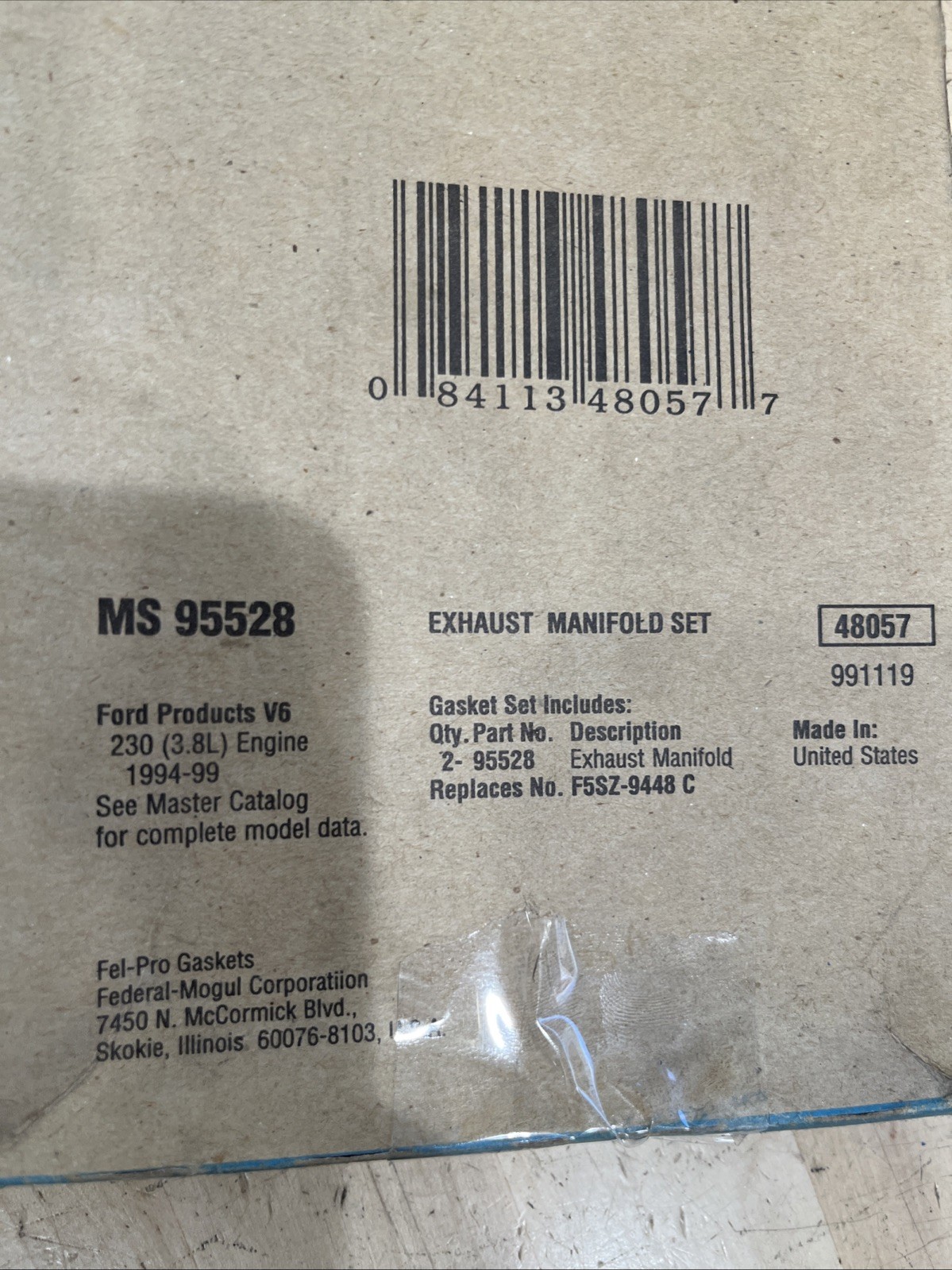 FEL-PRO MS95528 Exhaust Manifold Gasket Set - 1994-1998 Ford 3.8L V6 - Image 3