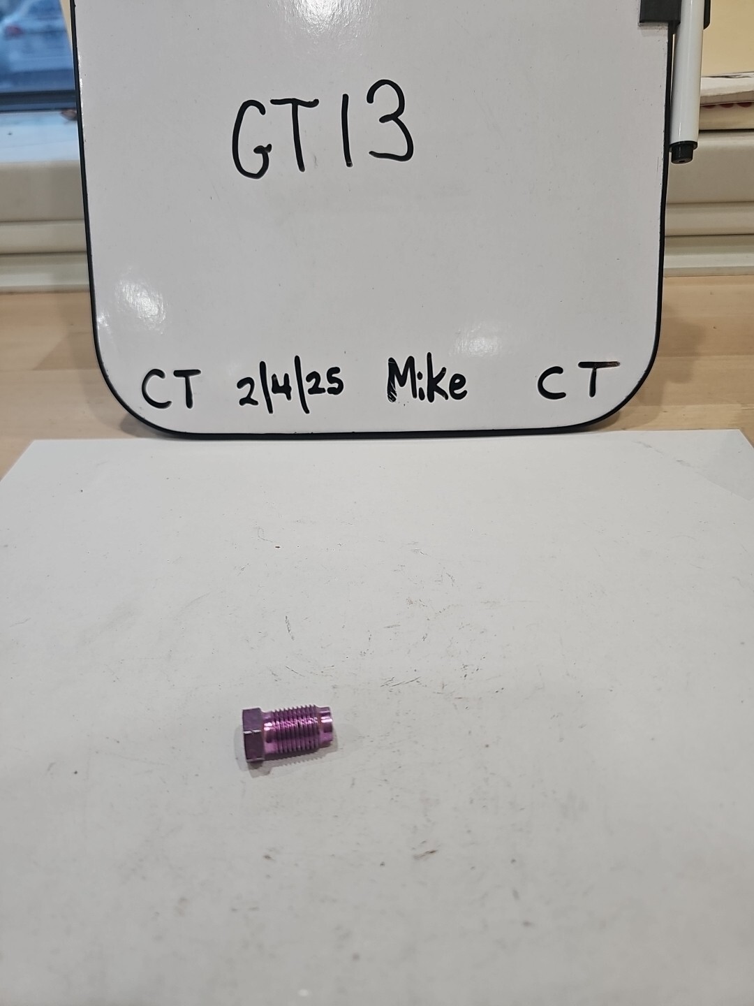 FMSI 3414 Violet Bubble Flare Tube Nut - 3/16" x 10 MM - 1 TPI VW Audi - Qty 1 - Image 3