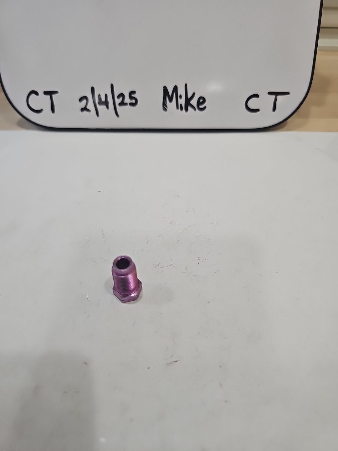 FMSI 3414 Violet Bubble Flare Tube Nut - 3/16" x 10 MM - 1 TPI VW Audi - Qty 1 - Image 4