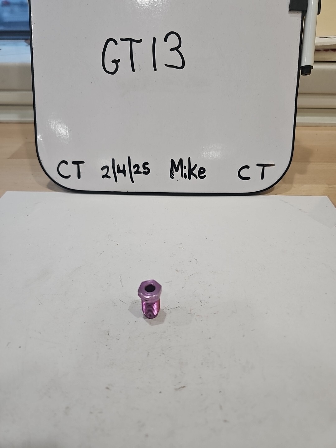 FMSI 3414 Violet Bubble Flare Tube Nut - 3/16" x 10 MM - 1 TPI VW Audi - Qty 1