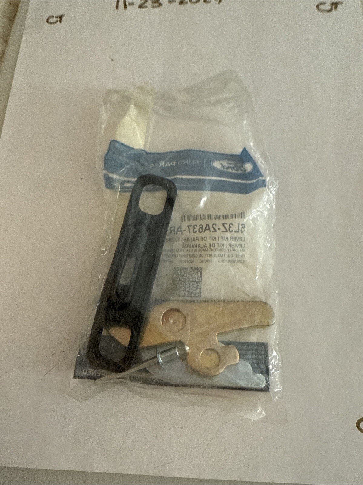 FORD OEM 03-11 Town Car Rear Suspension Brake Components-Lever 6L3Z2A637AR - Image 4