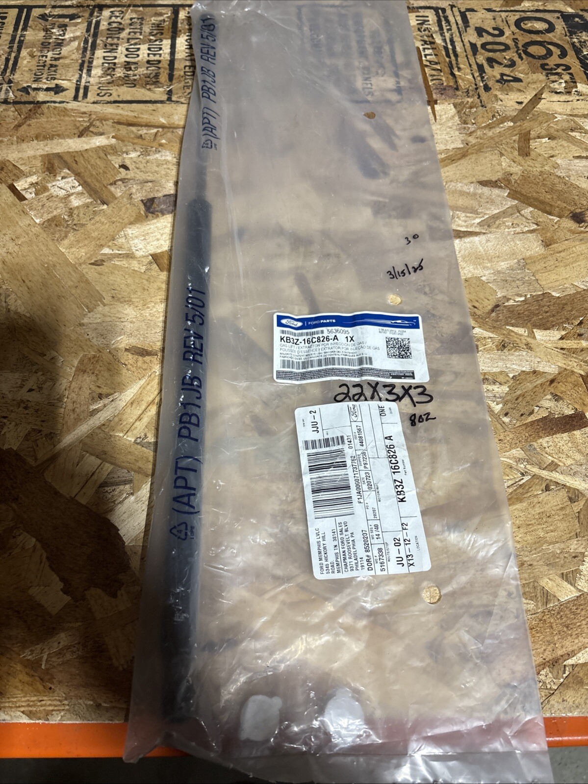 FORD OEM 19-23 Ranger Hood Hood Components-Lift Cylinder KB3Z16C826A