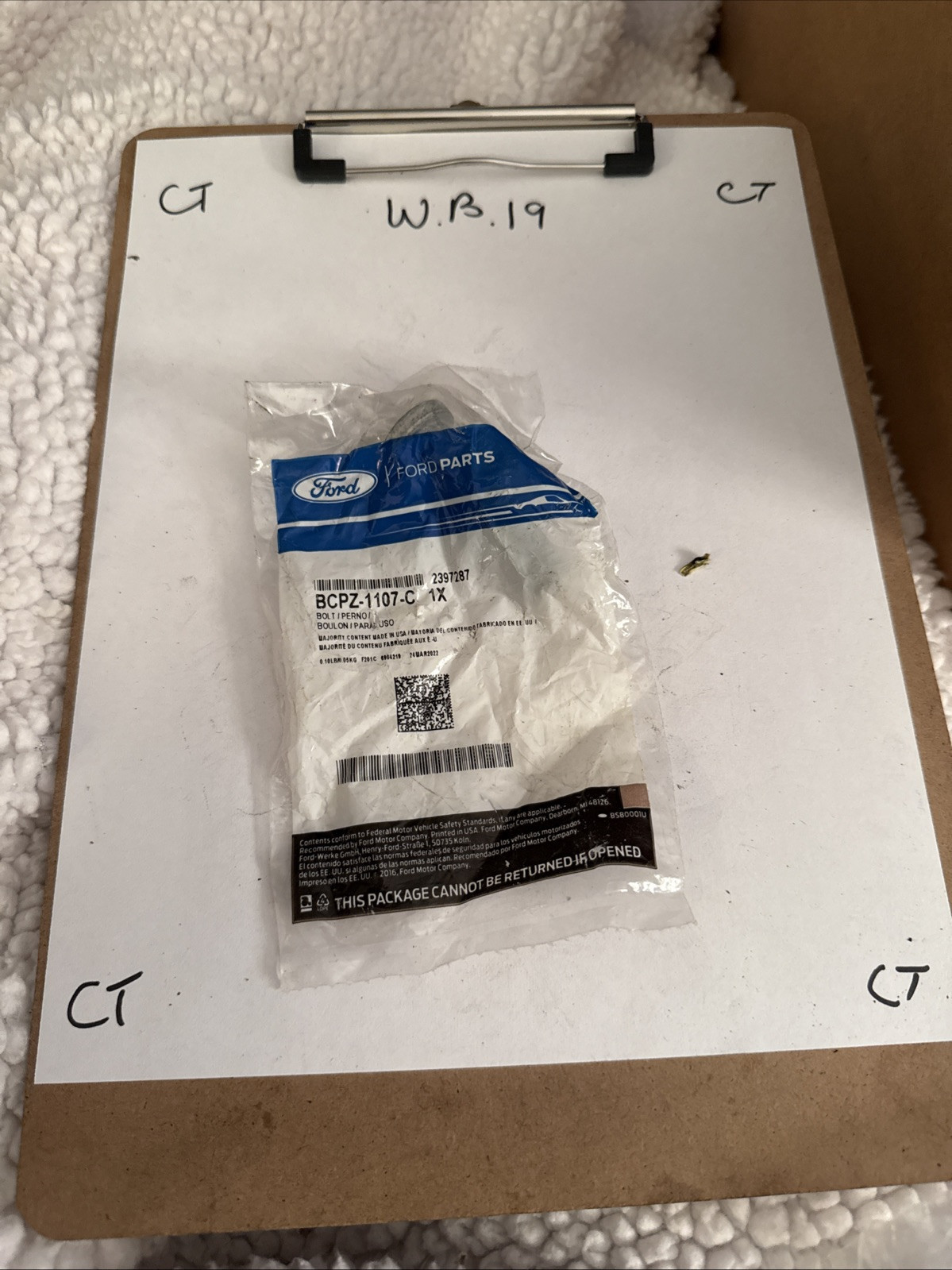 FORD OEM 20-23 Aviator Front Suspension Brake Components-Wheel Stud BCPZ1107C