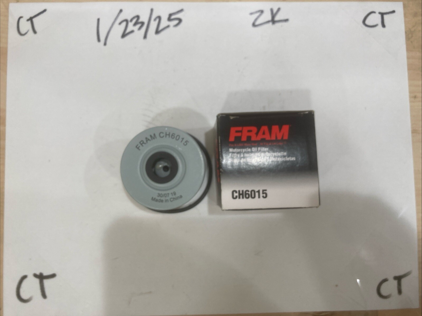 FRAM CH6015 Oil Filter for Motorcycles Designed For Longer Change Intervals ⏰