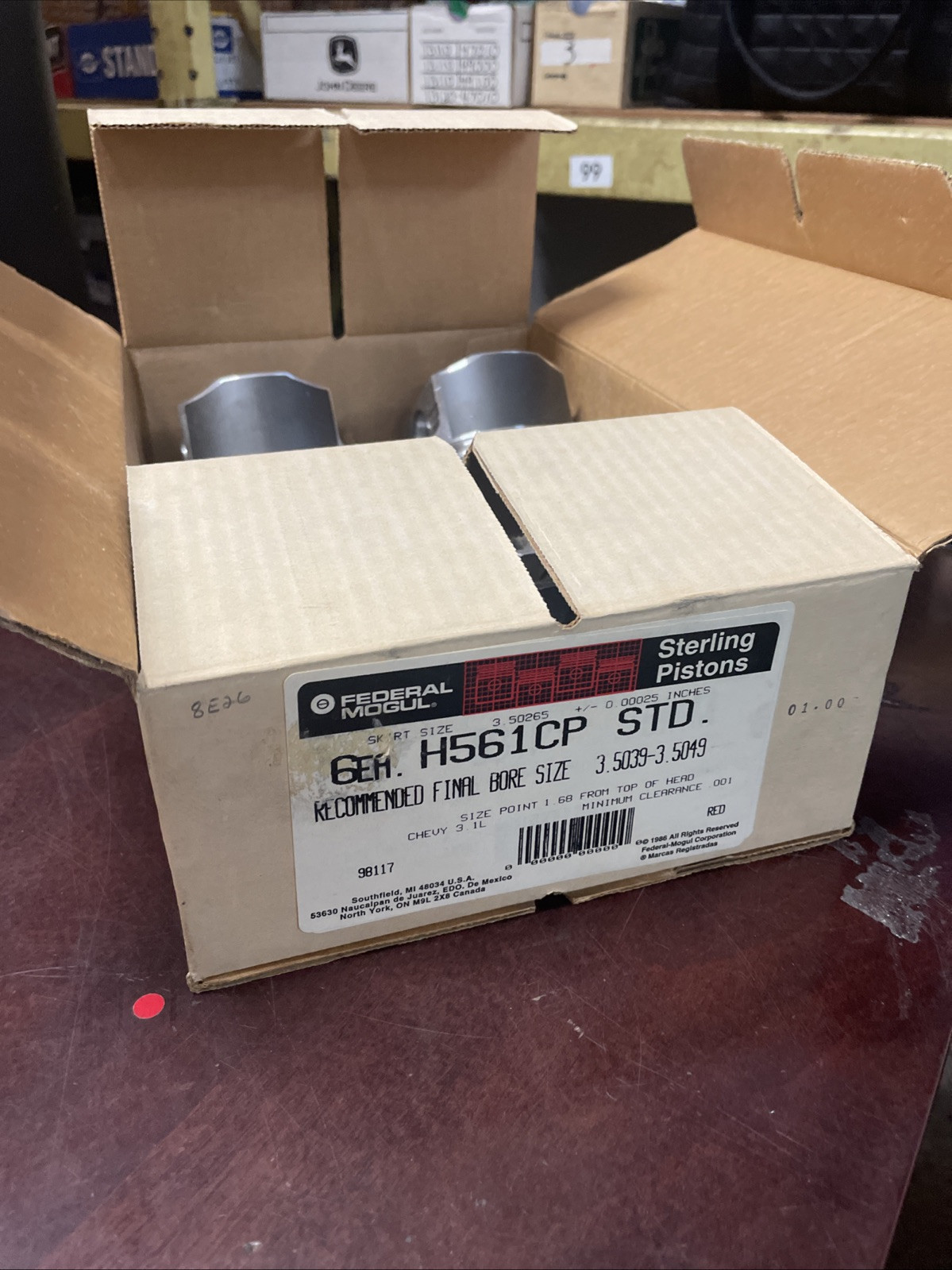 Federal Mogul Std Pistons STD Bore Set of 6 H561CP