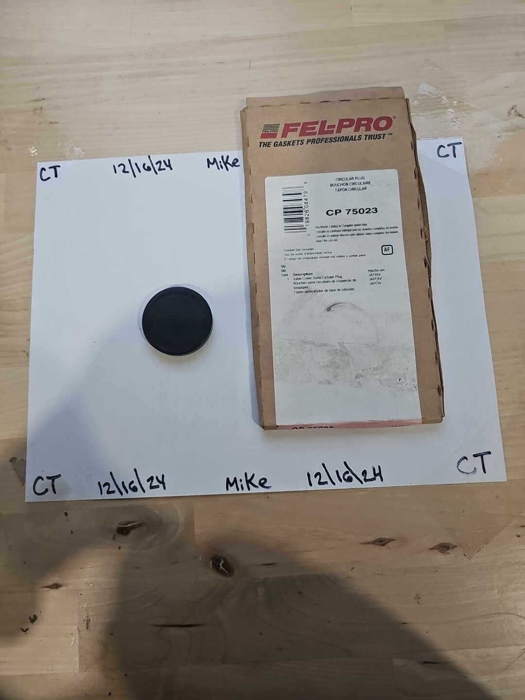 Fel-Pro CP 75023 Camshaft Plug