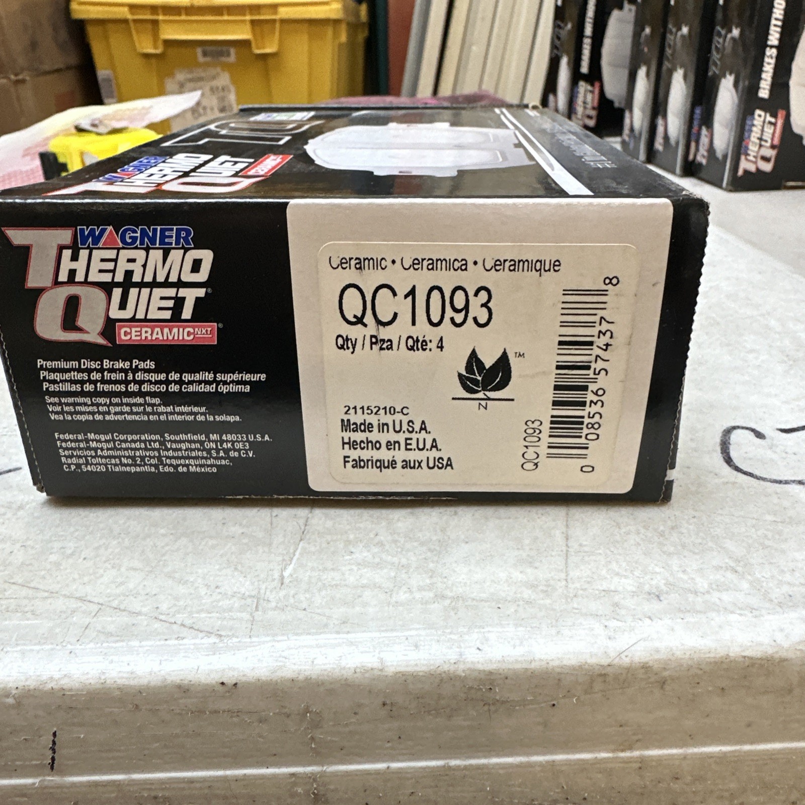 For Chevy Uplander 05-09 Wagner QC1093 ThermoQuiet Ceramic Rear Disc Brake Pads - Image 3