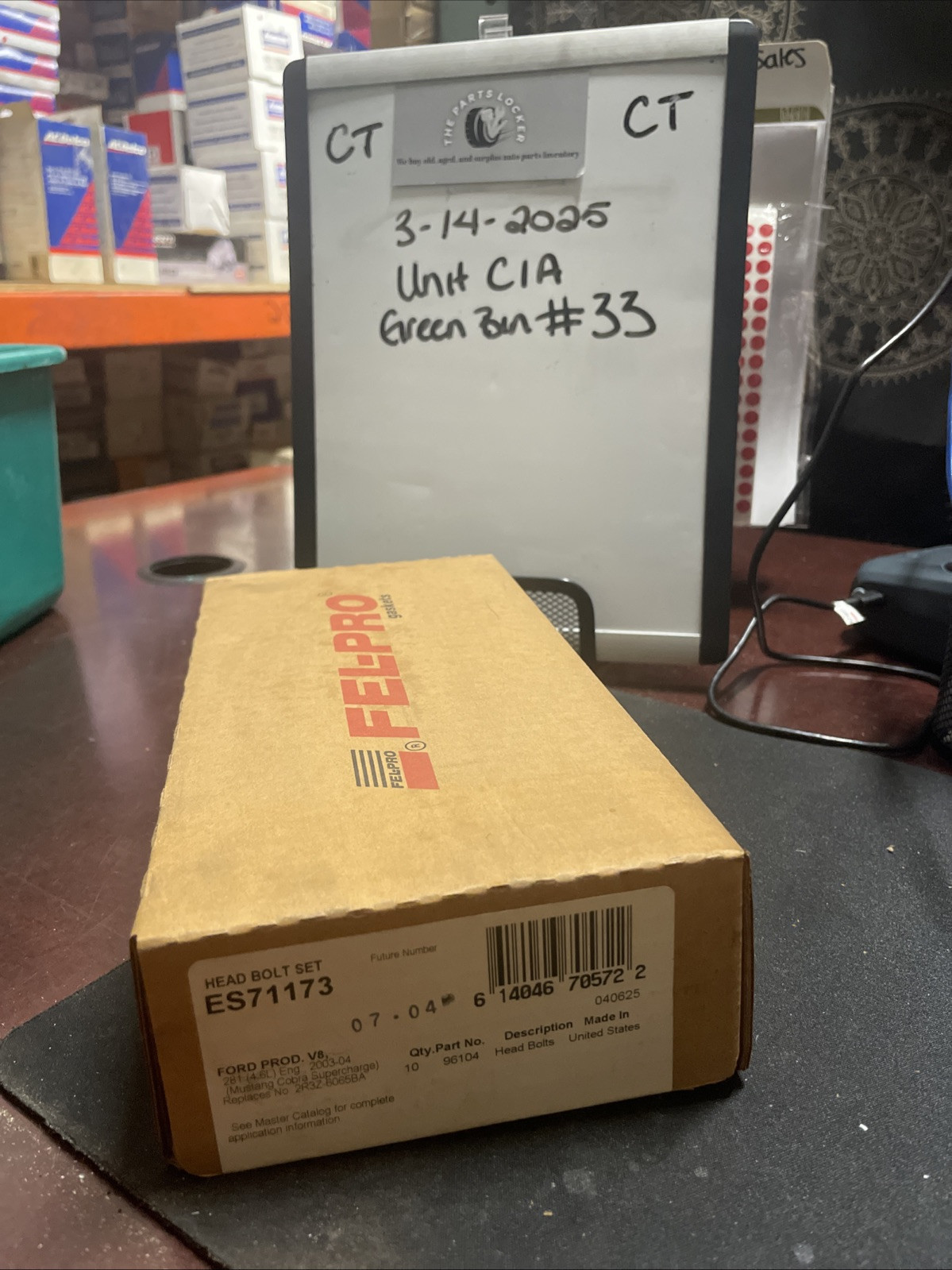 For Ford Mustang 2003-2004 Fel-Pro ES 71173 Cylinder Head Bolt Set w Washers