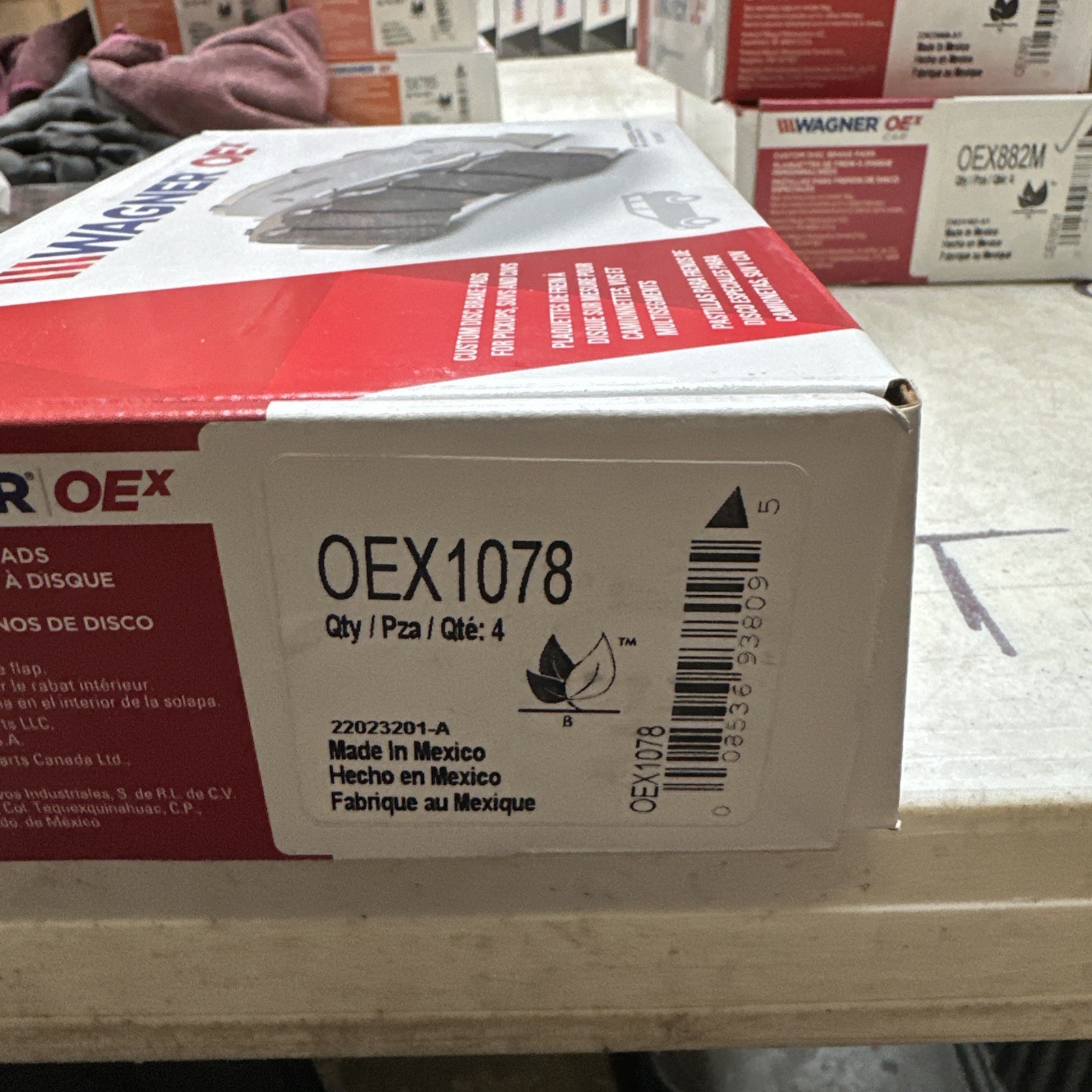 For Subaru WRX 2015-2018 Wagner OEX1078 OEX Ceramic Front Disc Brake Pads - Image 3