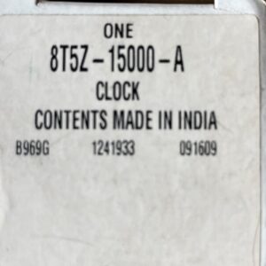 Ford 8T5Z-15000-A Clock Assembly 2005-2009 Ford 8T5Z15000A