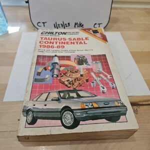 Ford Mercury Taurus Sable & FWD Continental 1986-89 Chilton #7830 Repair Manual