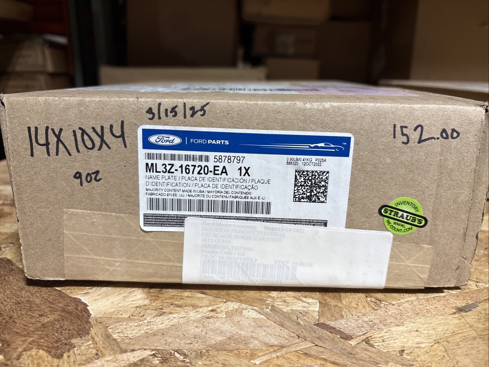 Ford OEM F150 King Ranch ML3Z-16720-EA Left Driver Side Fender Emblem - Image 3