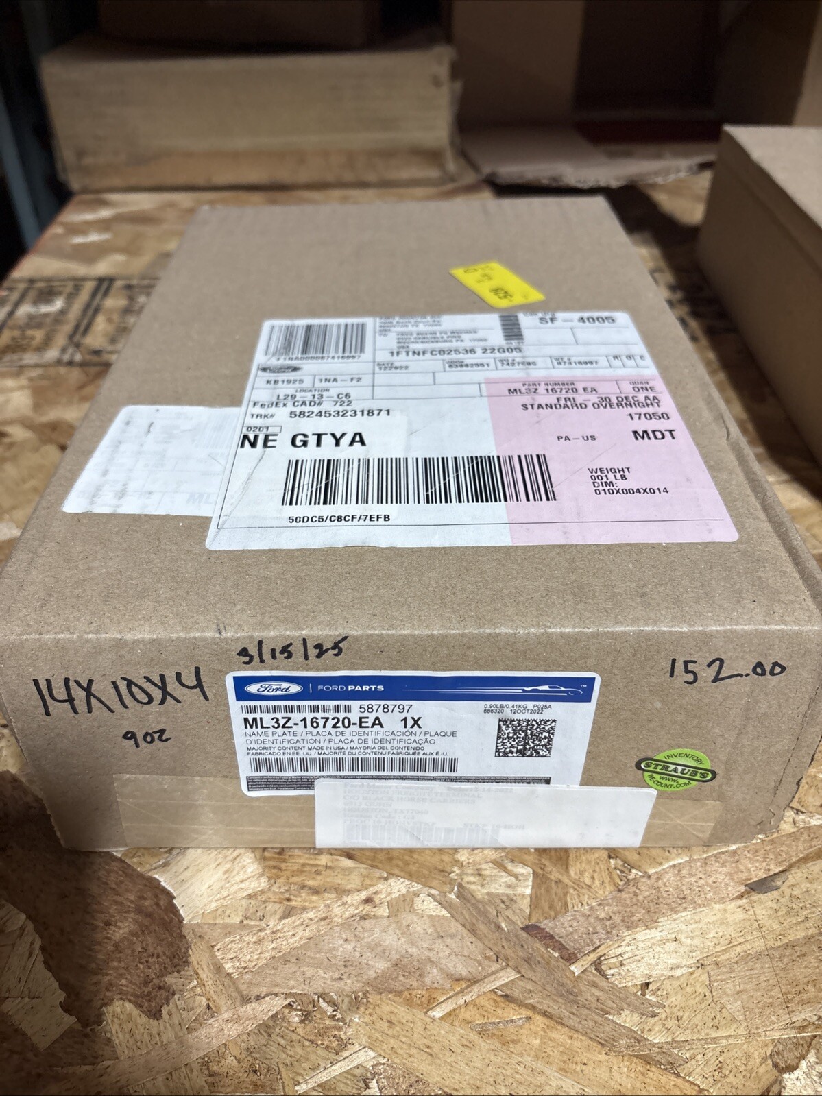 Ford OEM F150 King Ranch ML3Z-16720-EA Left Driver Side Fender Emblem