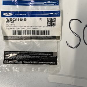 Ford -W500215-S440 Bolt (One Bolt)