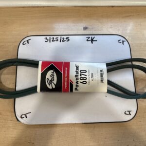 GATES Accessory Drive Belt 6870. NOS 1/2” x 70”