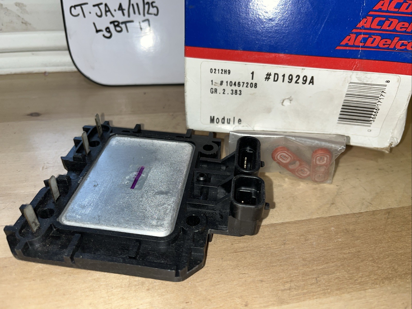 GM 10467208 Delco Remy D1929A Ignition Control Module -- 1987-1992 2.5L Engine - Image 3