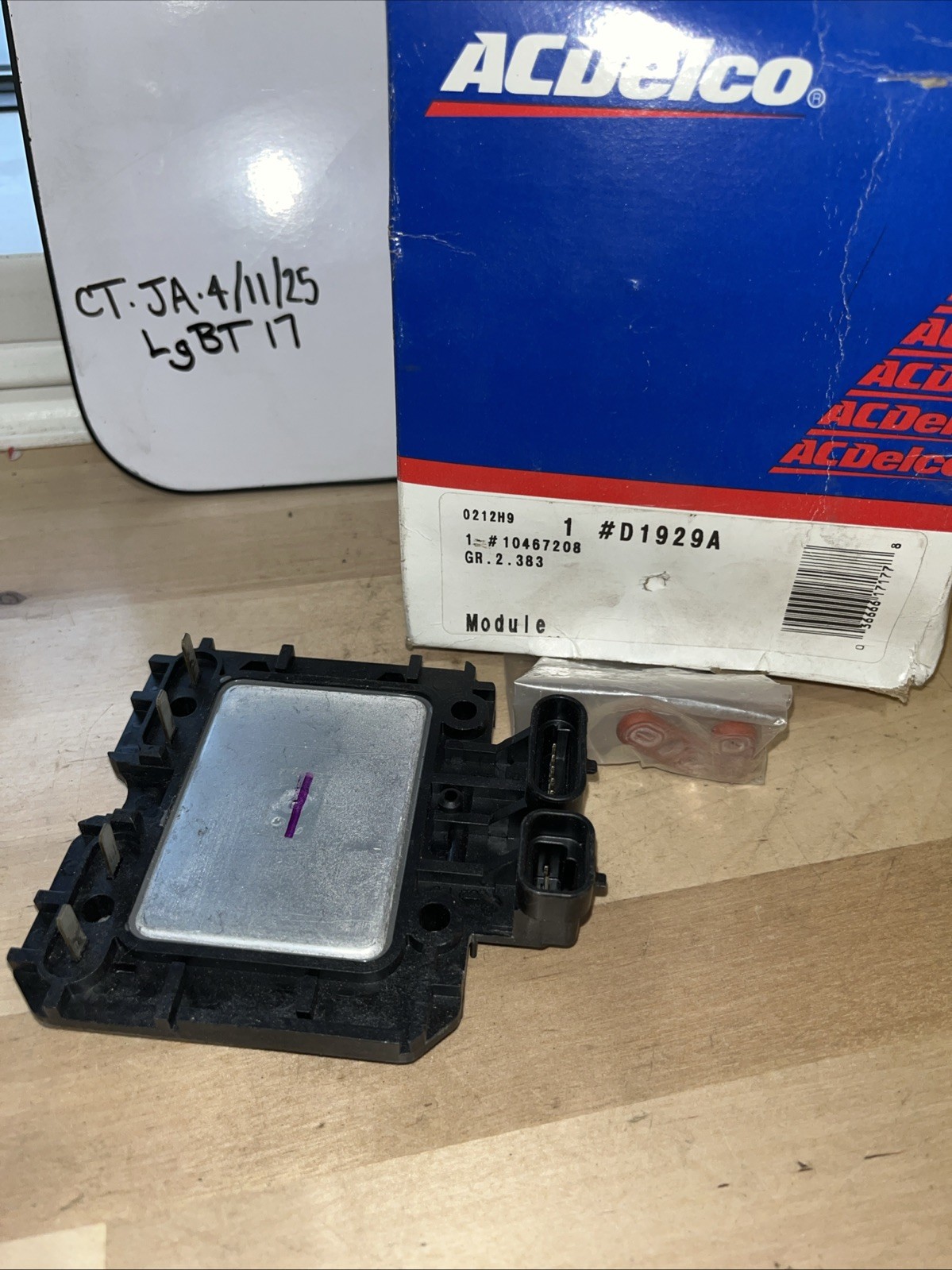 GM 10467208 Delco Remy D1929A Ignition Control Module -- 1987-1992 2.5L Engine