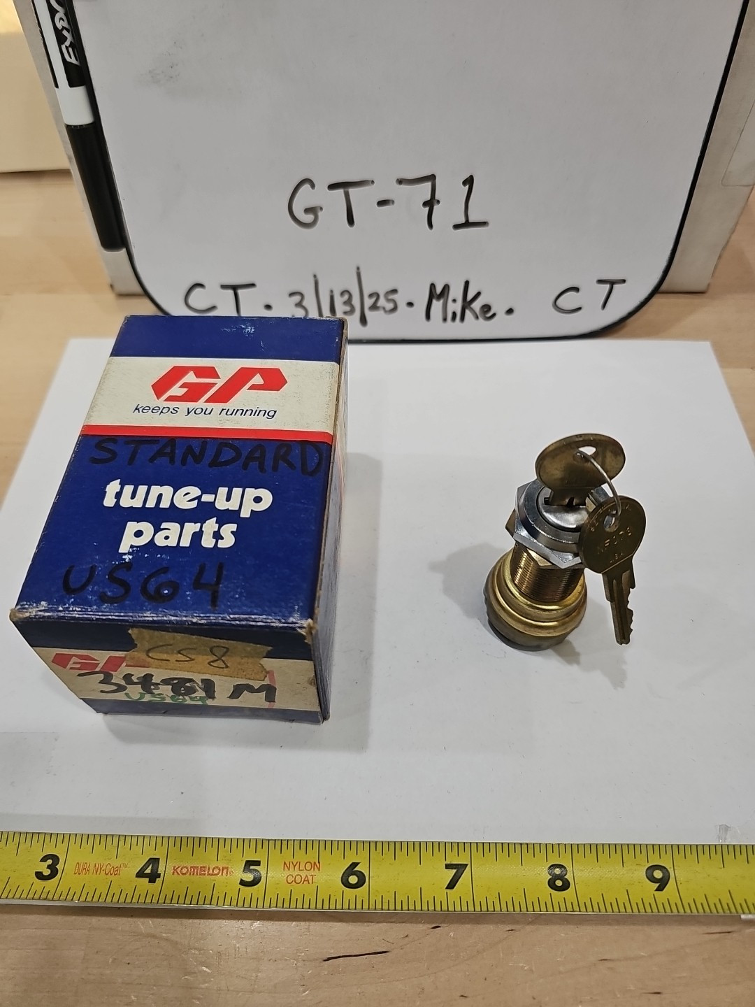 GPS / Standard Ignition 2 Terminal Ignition Lock Cylinder US-64 US64 - Image 3