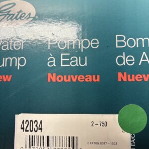 Gates 42034 Premium Engine Water Pump NOS