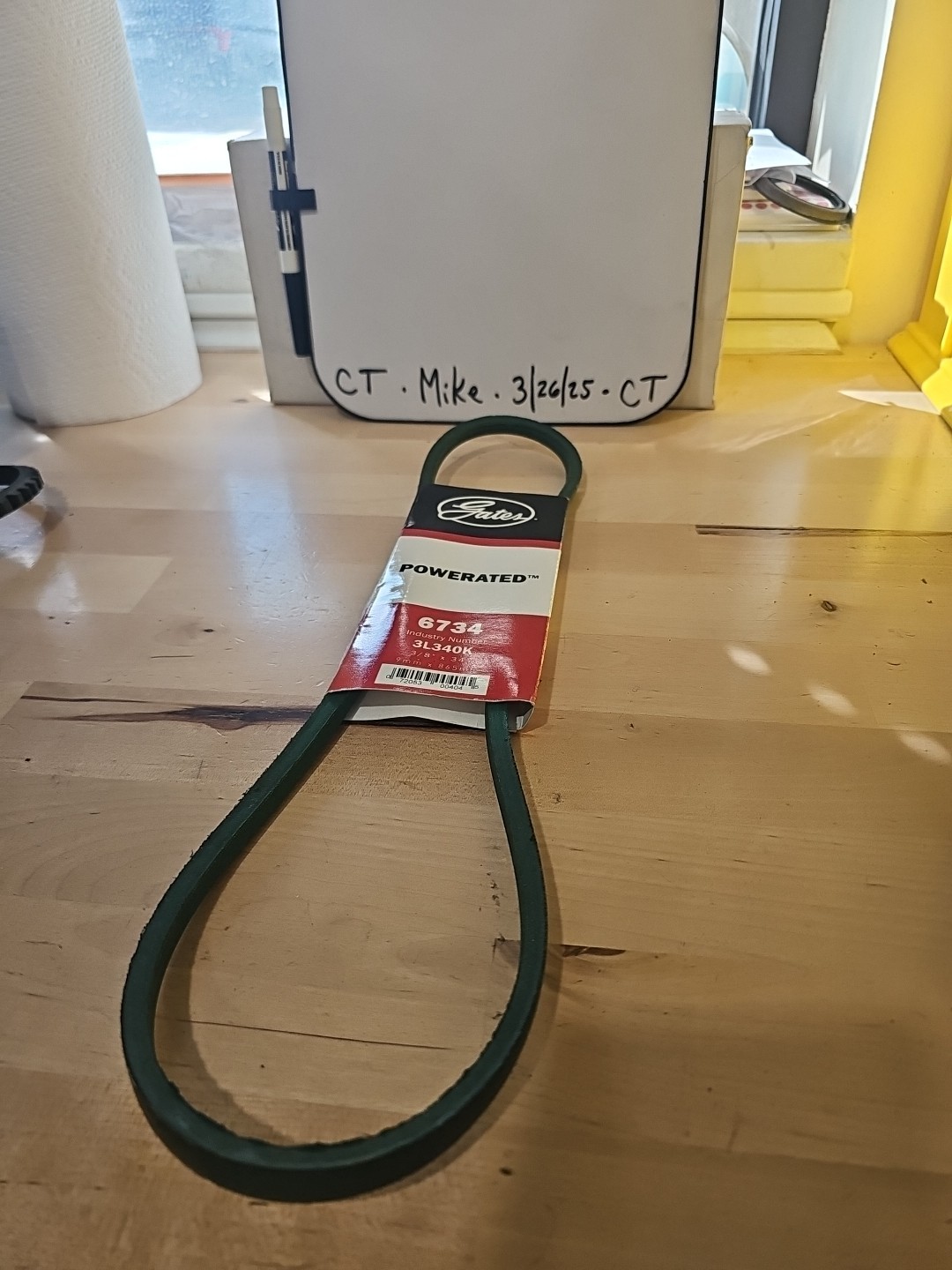 🔥Gates 6734 PoweRated 3L340K Equipment Accessory Drive Belt 3/8" X 34" - Image 3