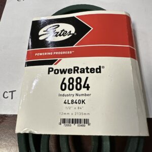Gates 6884 PoweRated FHP -Power V-Belt 12mm x 2135mm (1/2"x84")