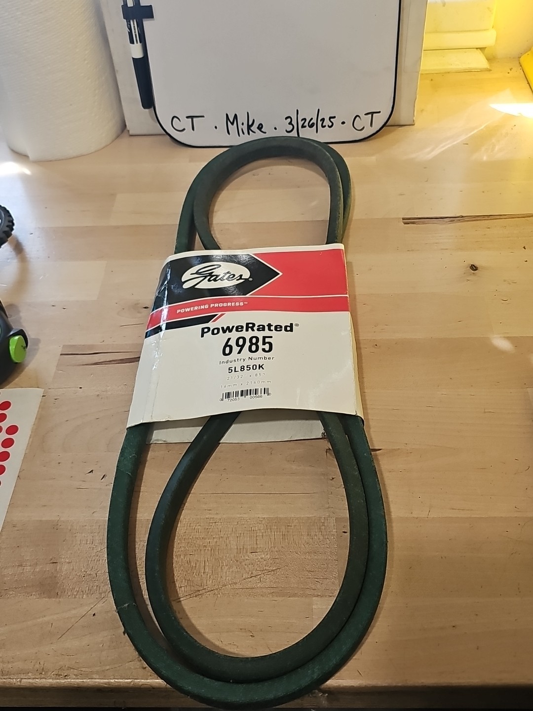 Gates 6985 PoweRated 5L 21/32" x 85" Belt