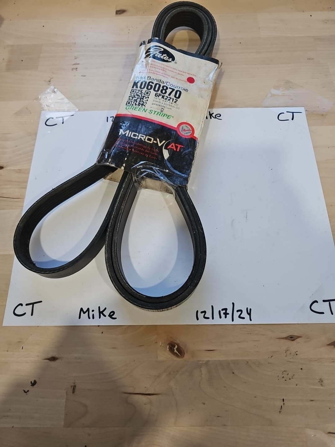 Gates K060870 Serpentine Belt 072053009477 - Image 3