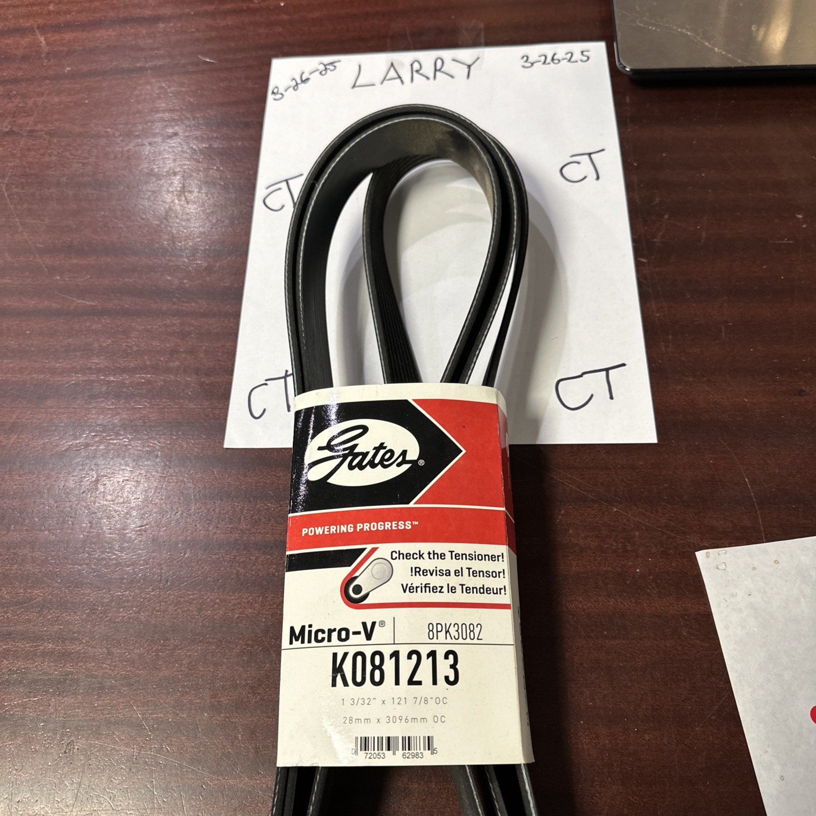 Gates K081213, 8PK3082 Micro-V Belt