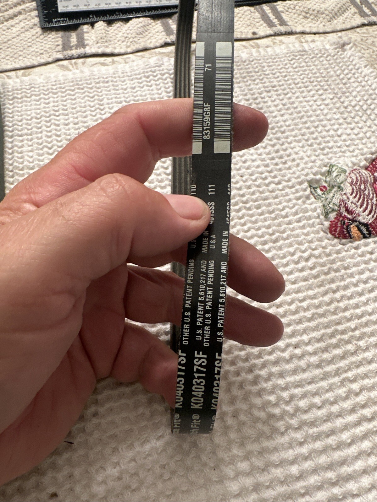 Gates Micro-V Stretch-Fit A/C Belt for 2008-2014 WRX & 2008-2021 STi K040317SF - Image 4