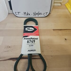 Gates Powe Rated Fhp Medium Horse Power V Belt 6749