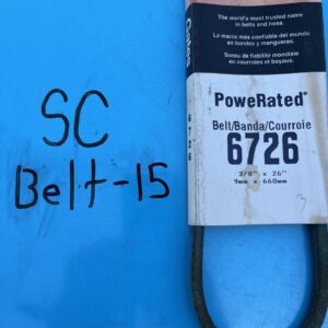 Gates PoweRated 6726 Power Equipment Accessory Drive Belt - 3/8" X 26"