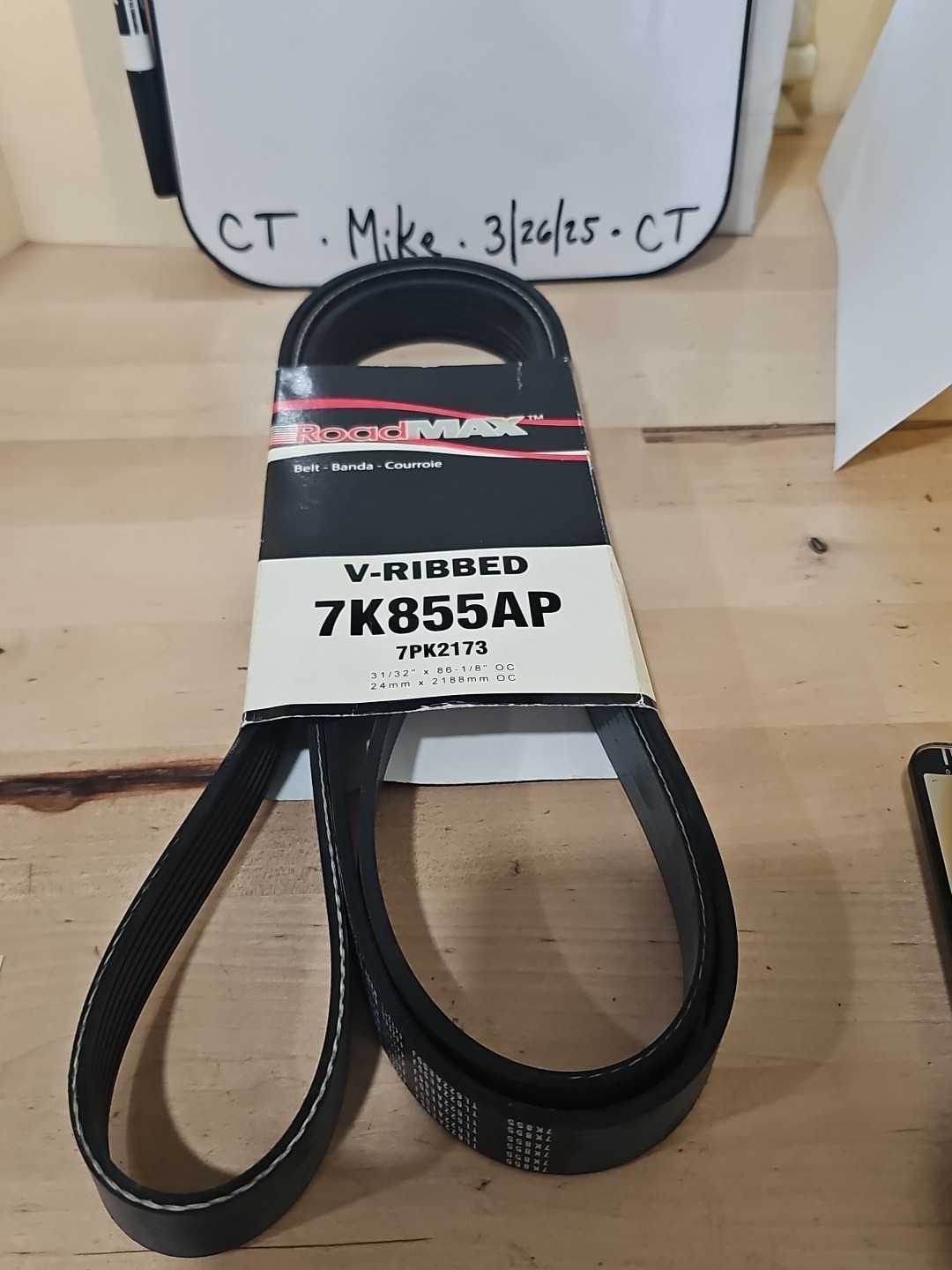 Gates RoadMax 7K855AP Serpentine Belt