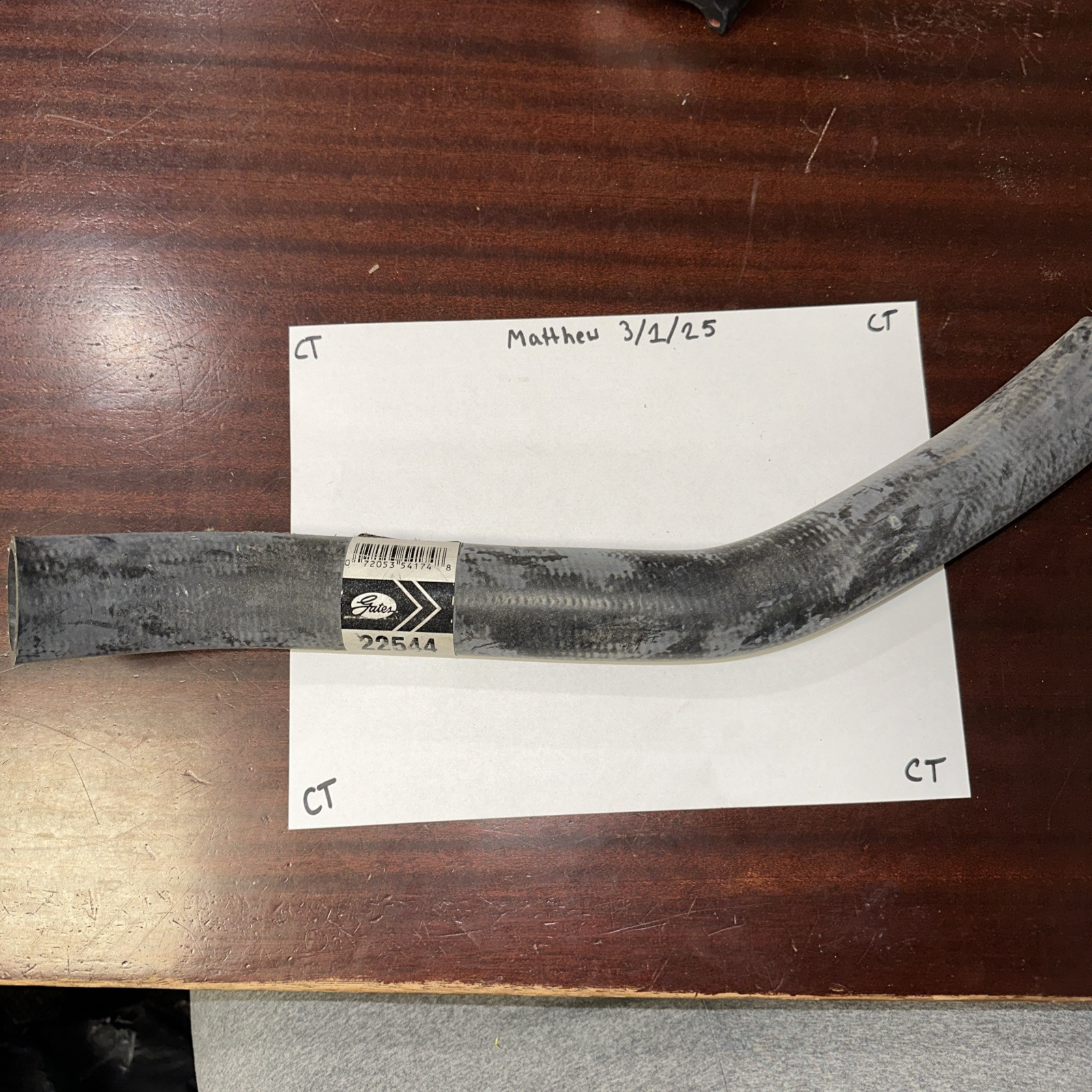 Gates for Carquest 22544 Radiator Coolant Hose