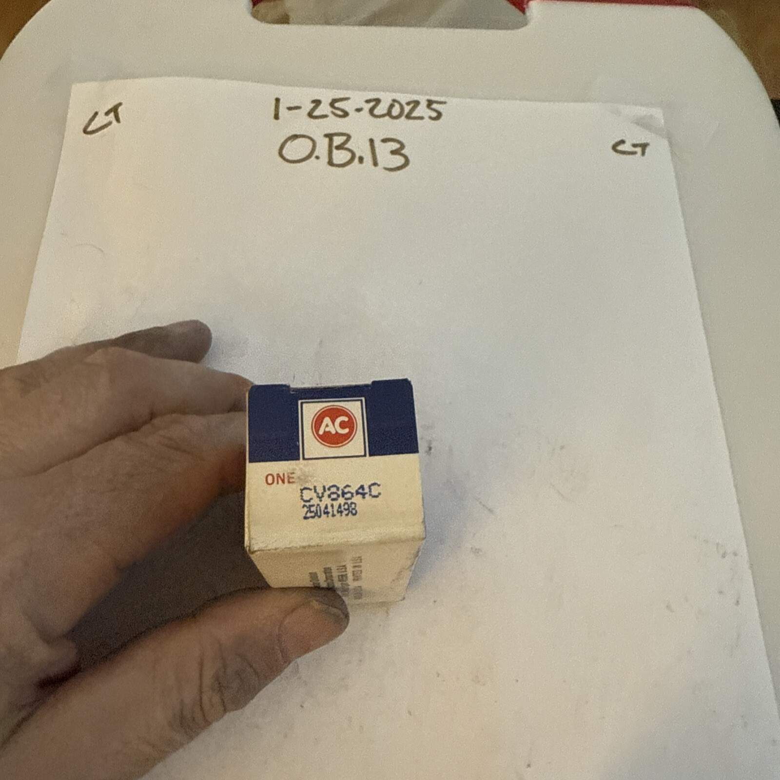 Genuine AC Delco PCV valve CV864C 25041498 fast shipper to buyer - Image 3