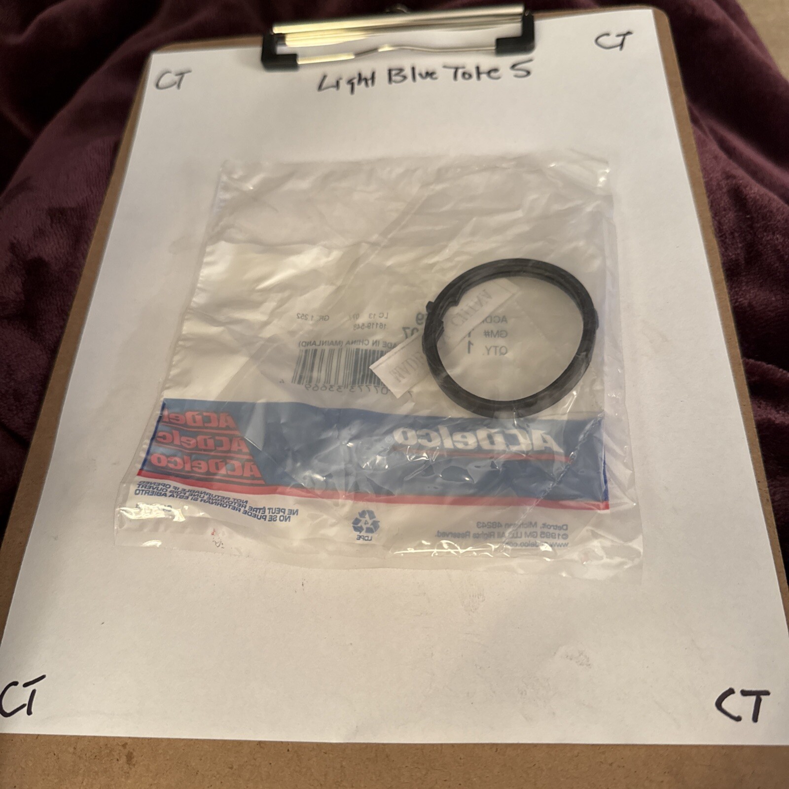 Genuine ACDelco For GMC Envoy 2004-2006 Engine Coolant Water Inlet Seal 12570307 - Image 3