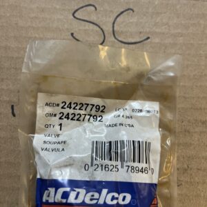 Genuine ACDelco GM OEM VALVE 24227792 NOS