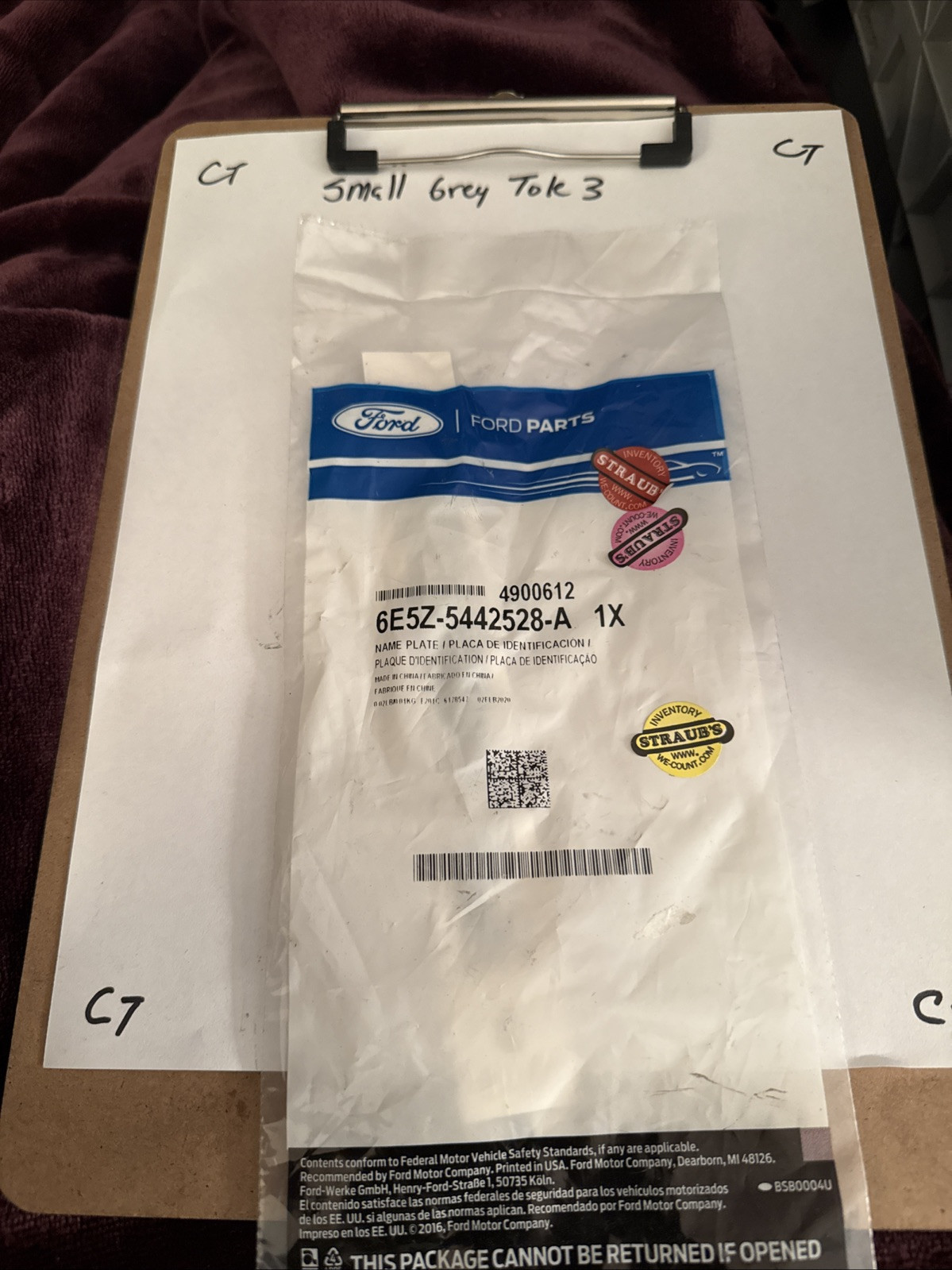 Genuine Ford 2006-2012 Fusion SEL Trunk Lid Emblem Nameplate 6E5Z-5442528-A