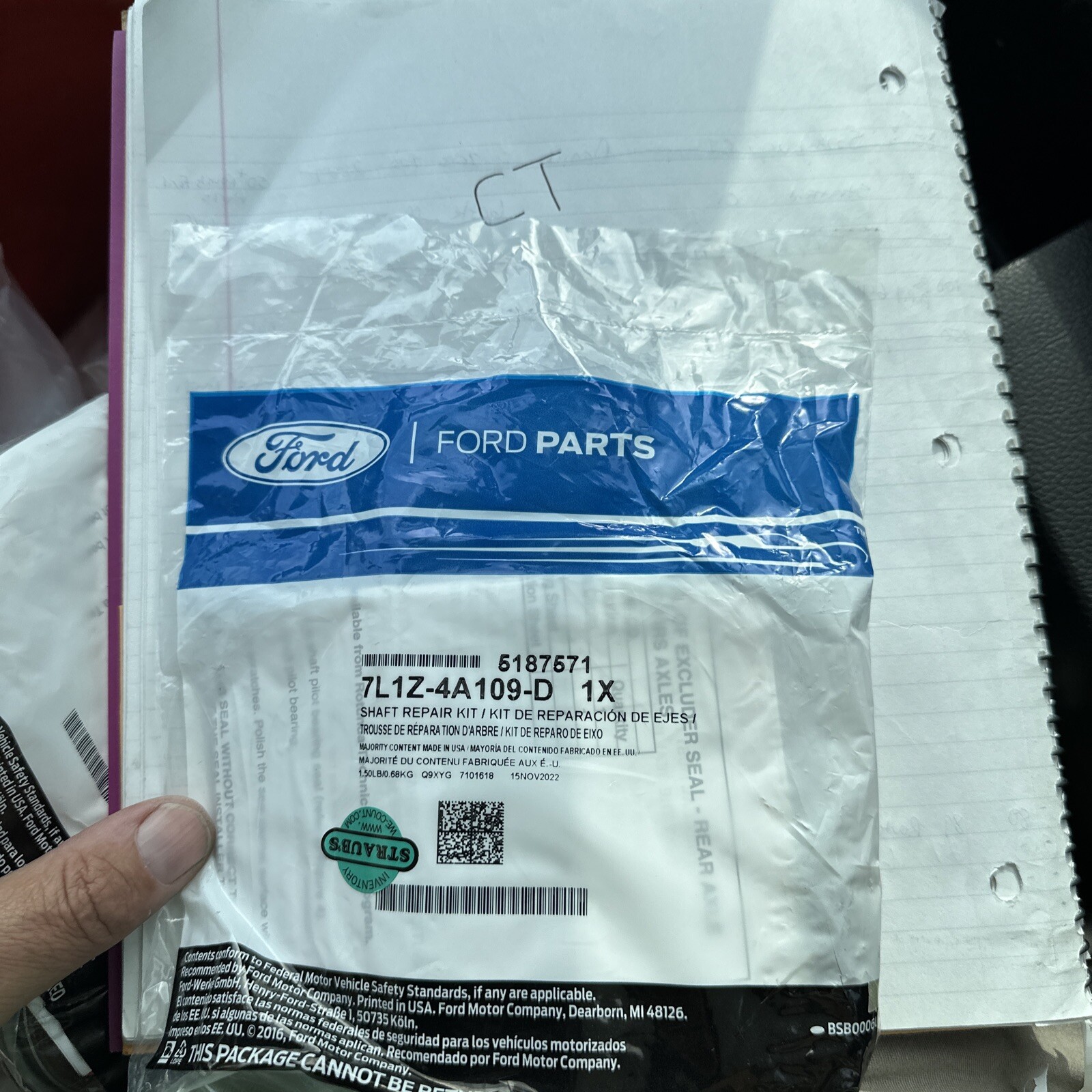 Genuine Ford Axle Seals 7L1Z-4A109-D