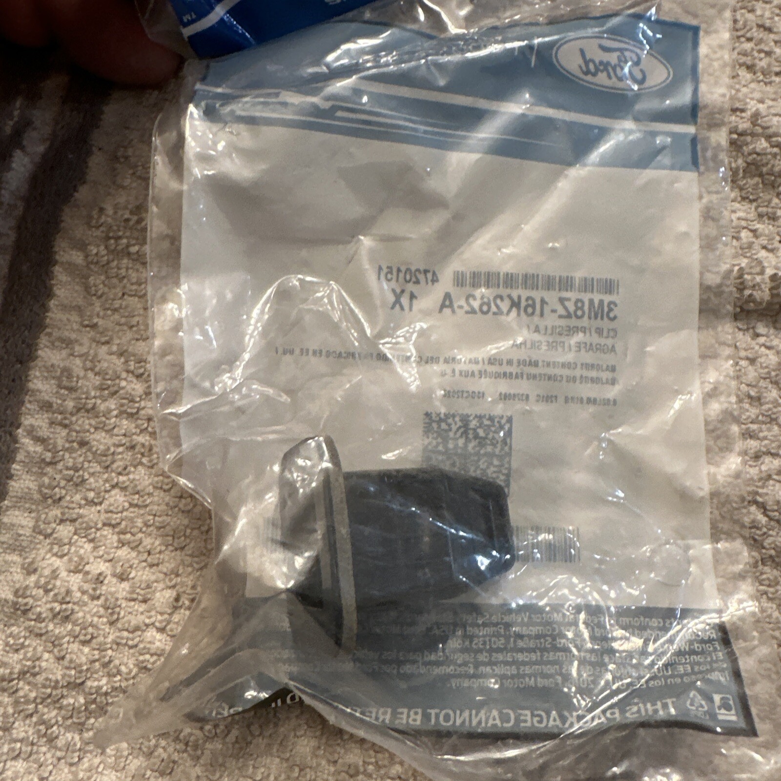 Genuine Ford Bumper Cover Retainer Nut 3M8Z-16K262-A - Image 3