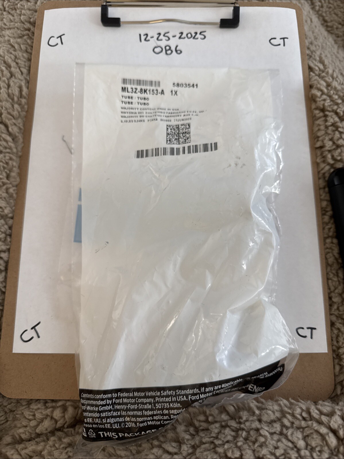 Genuine Ford Coolant Line ML3Z-8K153-A