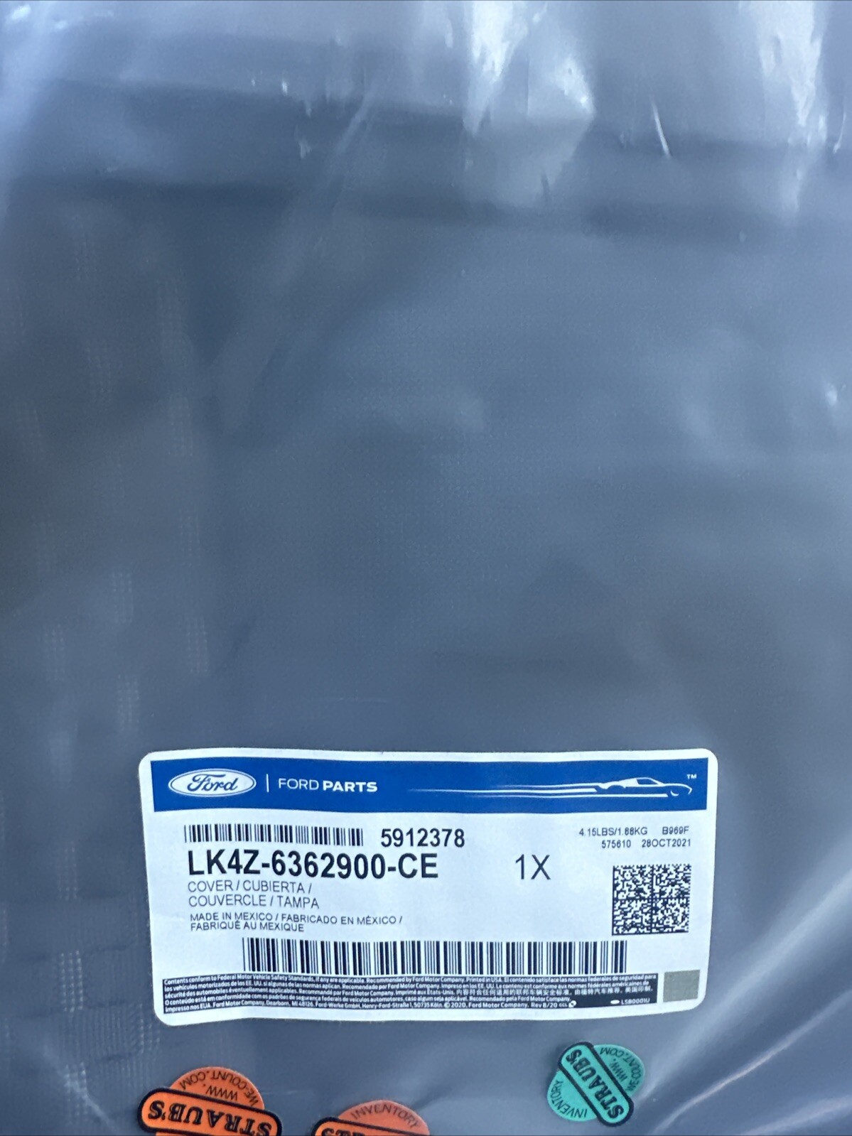 Genuine Ford Cushion Cover LK4Z-6362900-CE