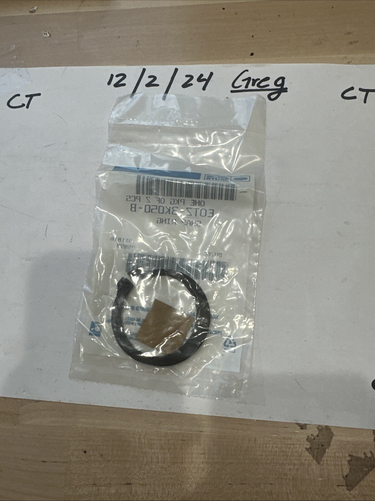 Genuine Ford EOTZ-3K050-B Ring - Retaining 1999-2024