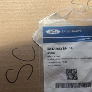 Genuine Ford Fan Label XW4Z-8653-BA
