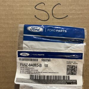 Genuine Ford Fuel Label FU5Z-9A095-B
