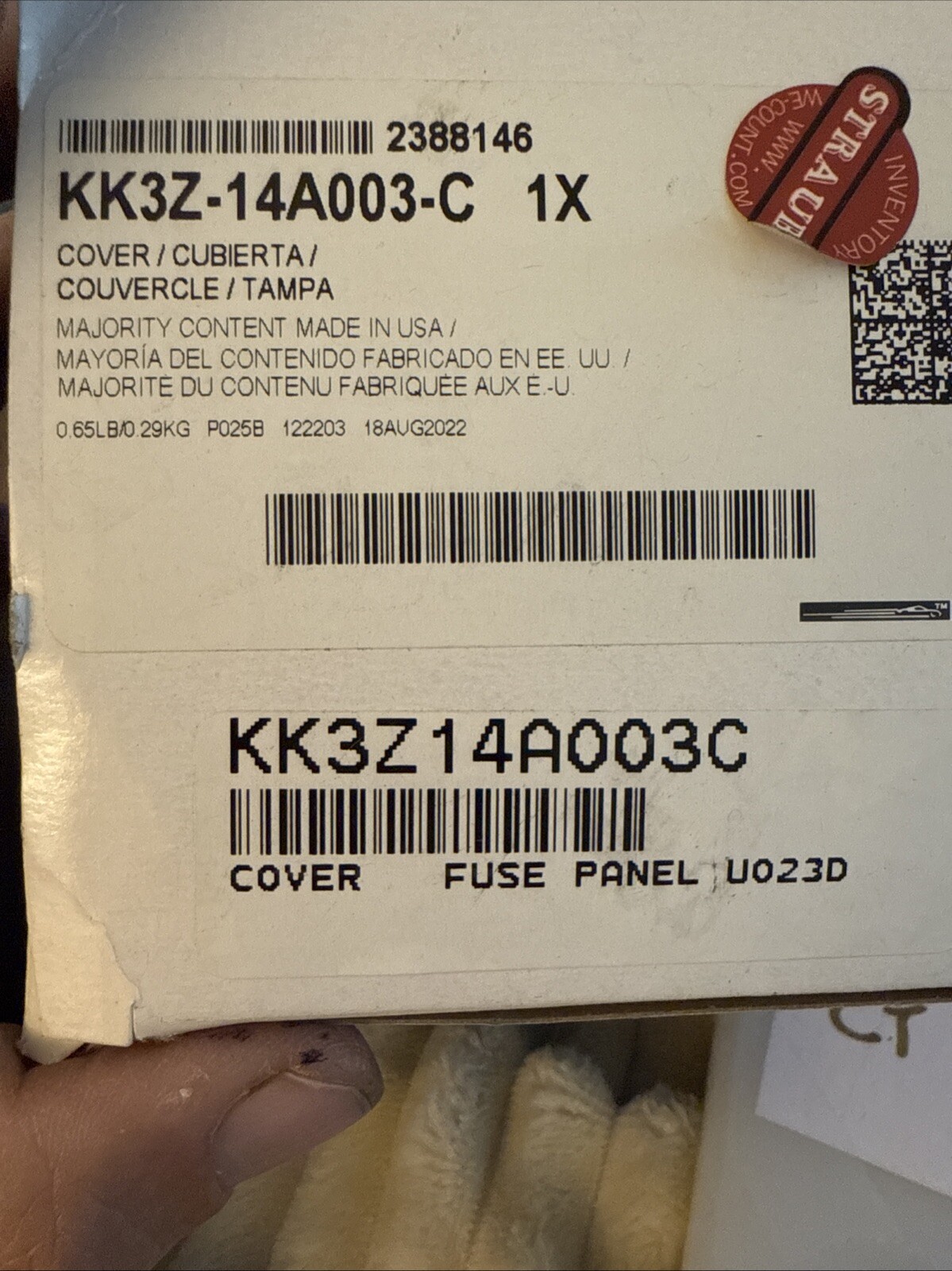 Genuine Ford Fuse Box Cover KK3Z-14A003-E - Image 3