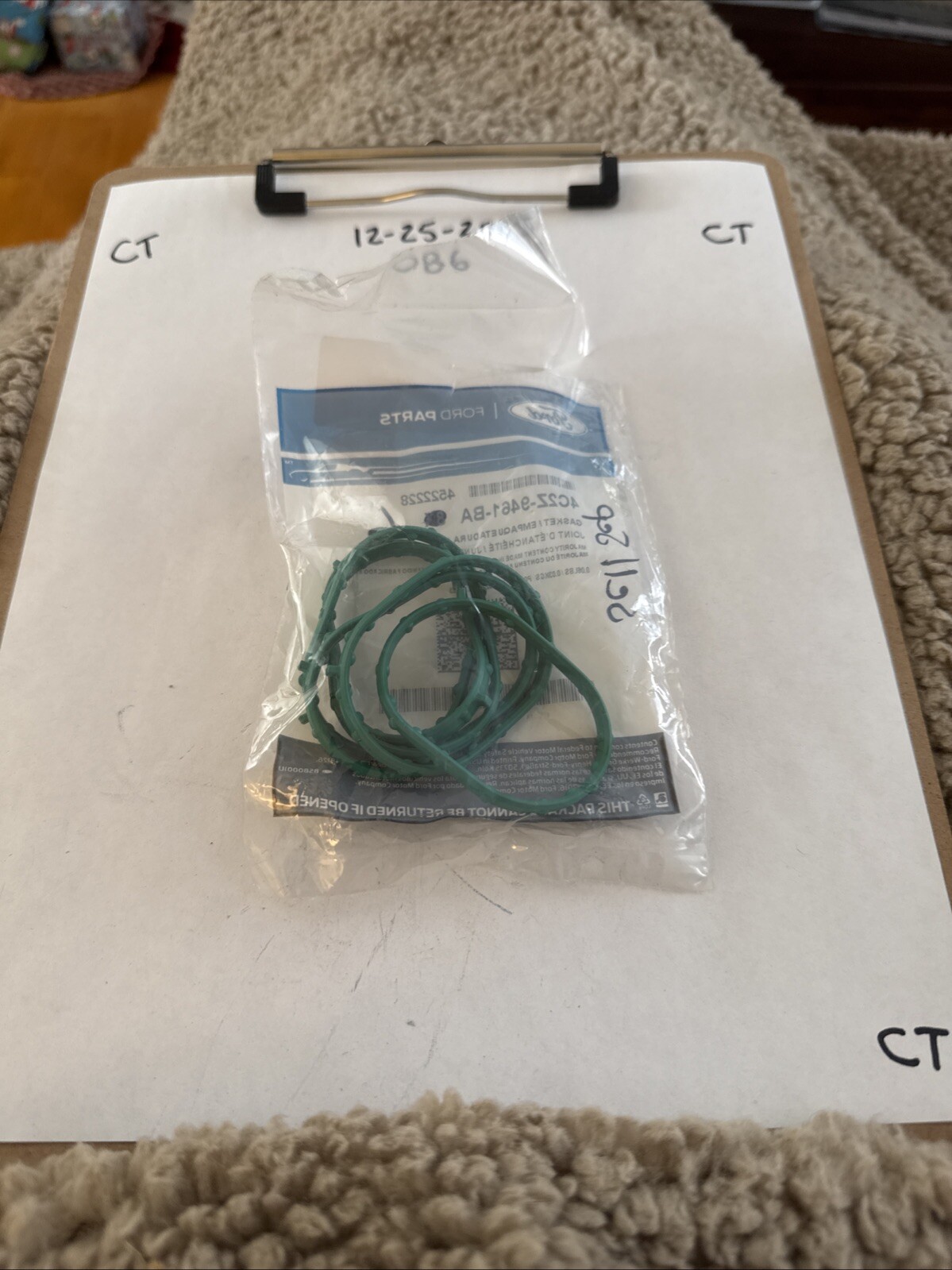 Genuine Ford Gasket 4C2Z-9461-BA (1) Gasket Sold Individually - Image 3