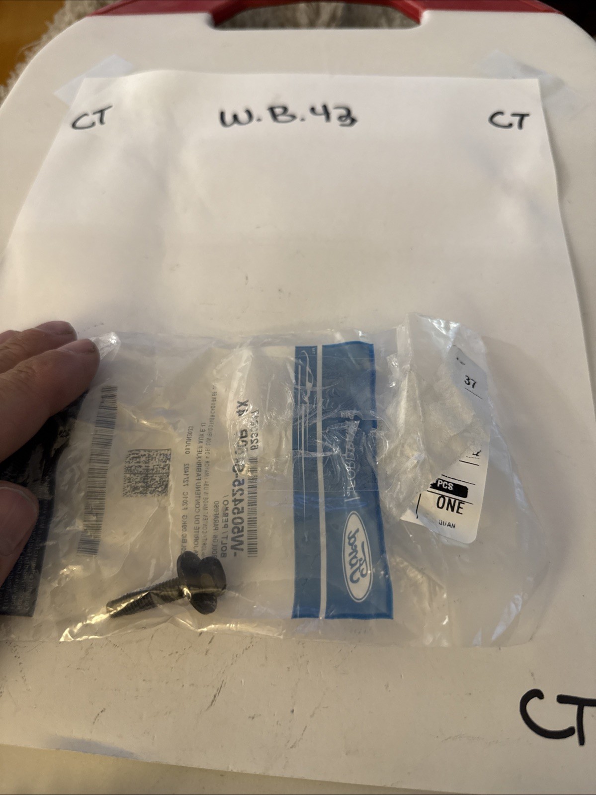 Genuine Ford Headlamp Assembly Rear Bolt -W505425-S450B Sold Individually - Image 3