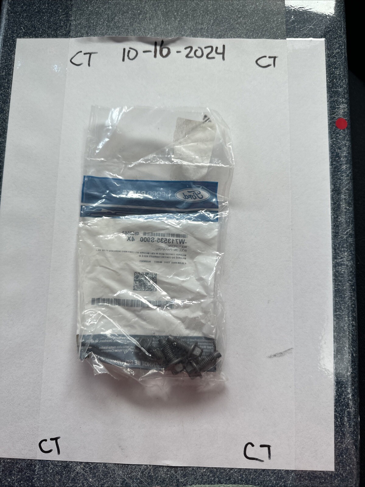 Genuine Ford Heat Shield Bolt W713535-S900 (pack Of 4) - Image 3