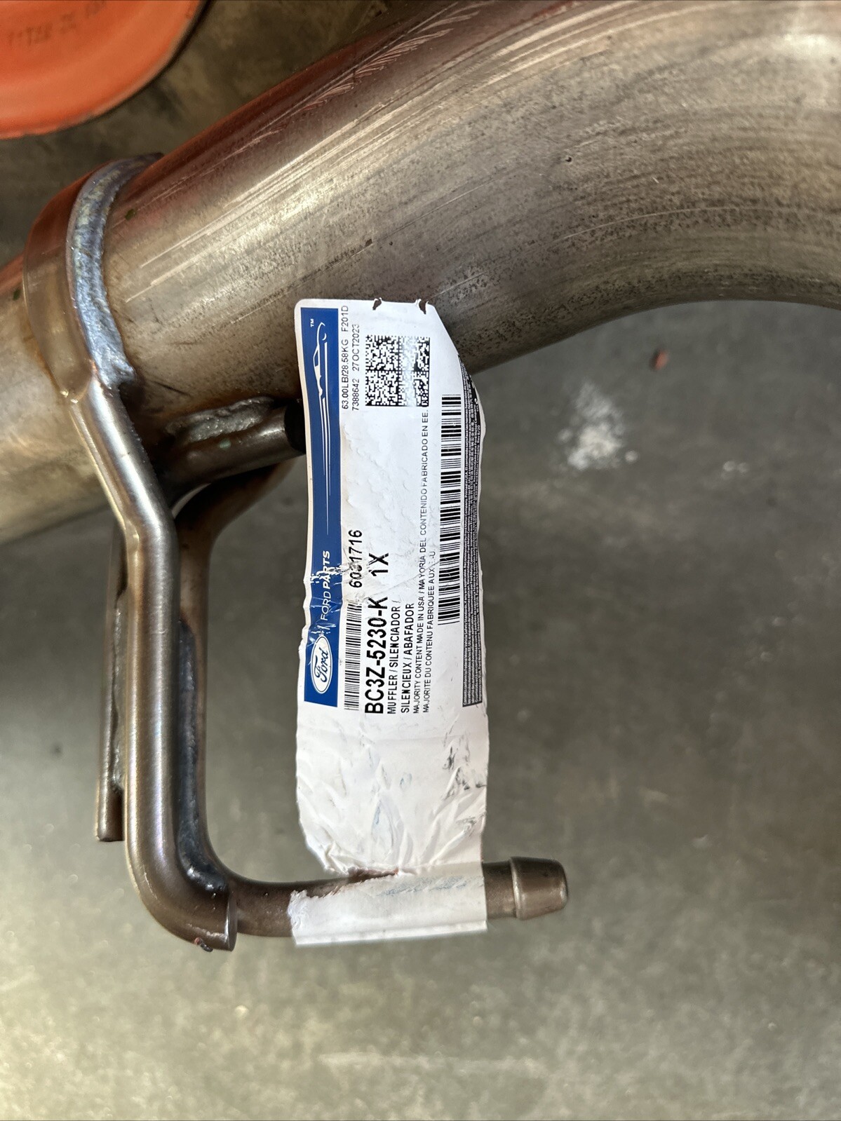 Genuine Ford OE Muffler And Pipe Asy - Rear BC3Z-5230-K